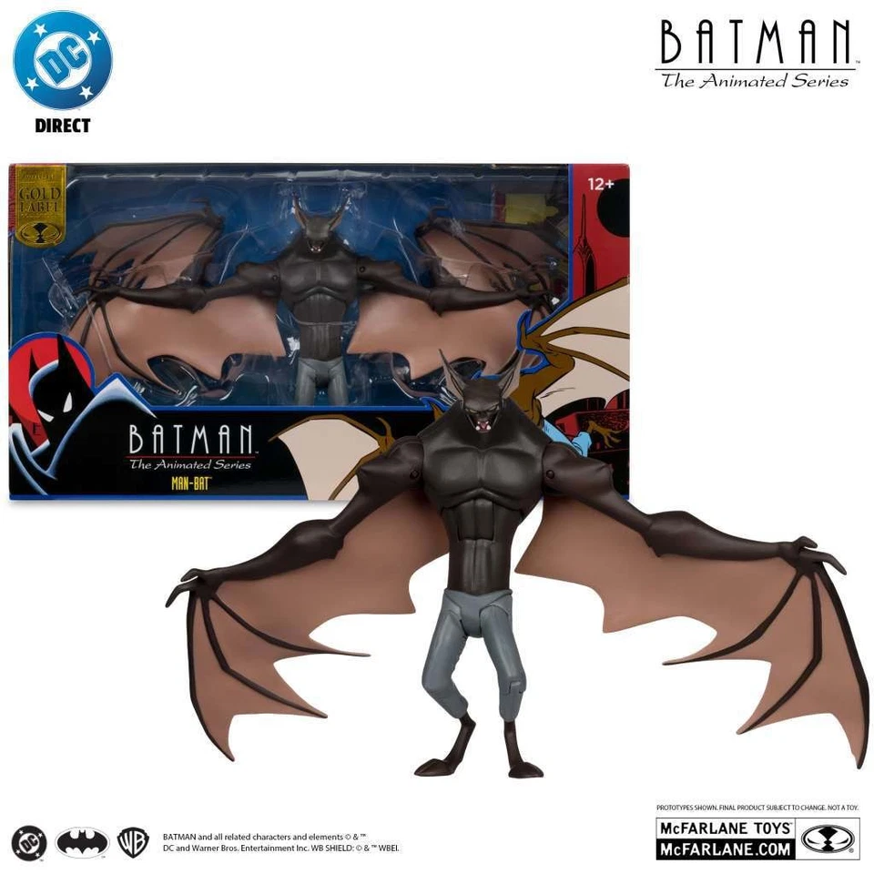 DC Direct Batman: The Animated Series Man-Bat Action Figures Gold Label 18 cm Mc - Immagine 1 di 1