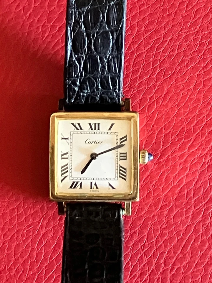Cartier Pre-Must Ladies Square Tank Watch - Not Working, Needs Repair - Image 1 of 4