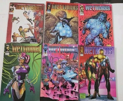 Lot Of 6 WetWorks Image Comics 1994 Comic Book Lot VG - Image 1 of 4