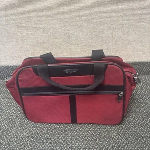 Samsonite 17" Red Luggage Carry On TRAVEL TOTE Flying Vacation Dr Bag No Strap - Picture 1 of 6