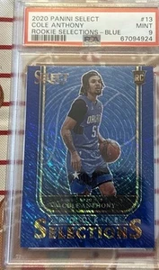 Panini Select 2020-21 - Rookie Selections azul #13 Cole Anthony (RC). PSA 9 - Imagen 1 de 2