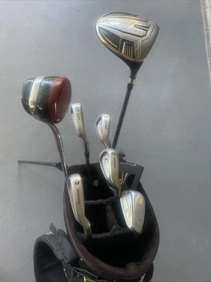 Mens RH golf Lot Clubs Mallet Putter BIG driver+bag Balls Glove & MORE - Image 1 of 4