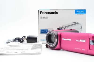 [Mint] Panasonic HC-W570M Full HD Twin Camera 32GB Camcorder Pink From Japan - Image 1 of 4