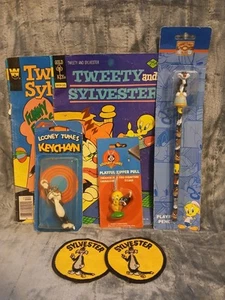 Lote De Colección Looney Tunes Toons Silvestre El Gato Piolín Pájaro Llavero Lápiz Cómic - Imagen 1 de 14