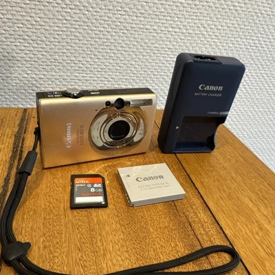 Canon IXUS 80 IS Pink Compact Digital Camera w/ Battery + Charger + 8GB SD Card - image 1 of 4