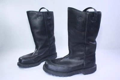 PRO Warrington 消防员 Bunker Turnout 靴子 3009 黑色 13-3E 美国制造 — 第 1/4 张图片