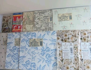 VTG Wrapping Paper Hallmark Lot of 10 Wedding Floral All Occasion 70s 80s *NOS* - Picture 1 of 11