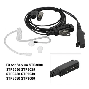 Acoustic Tube PTT Mic Cuffia per Sepura STP8000 STP8030 STP8035 STP8038 T9 Y - Zdjęcie 1 z 9