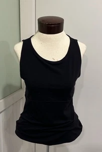 Zobha black sport shirt with built in bra sleeveless size 8 - Picture 1 of 5