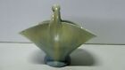 Vintage Remued Australian Pottery Basket Vase Drip Glaze #16