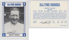 1980 TCMA All Time Brooklyn/Los Angeles Dodgers Blue Back Dazzy Vance HOF