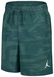 Nike Air Jordan MJ Flight MVP Woven Shorts Green Camo Big Kids' Boys' NEW $45 - Picture 1 of 8