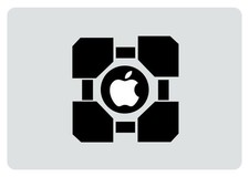 Companion Cube Apple MacBook Pro / Air 17 Inch Vinyl Decal Sticker