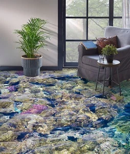3D Sea Stone I3750 Floor WallPaper Murals Wall Print Decal AJ Coco 2024 - Picture 1 of 5