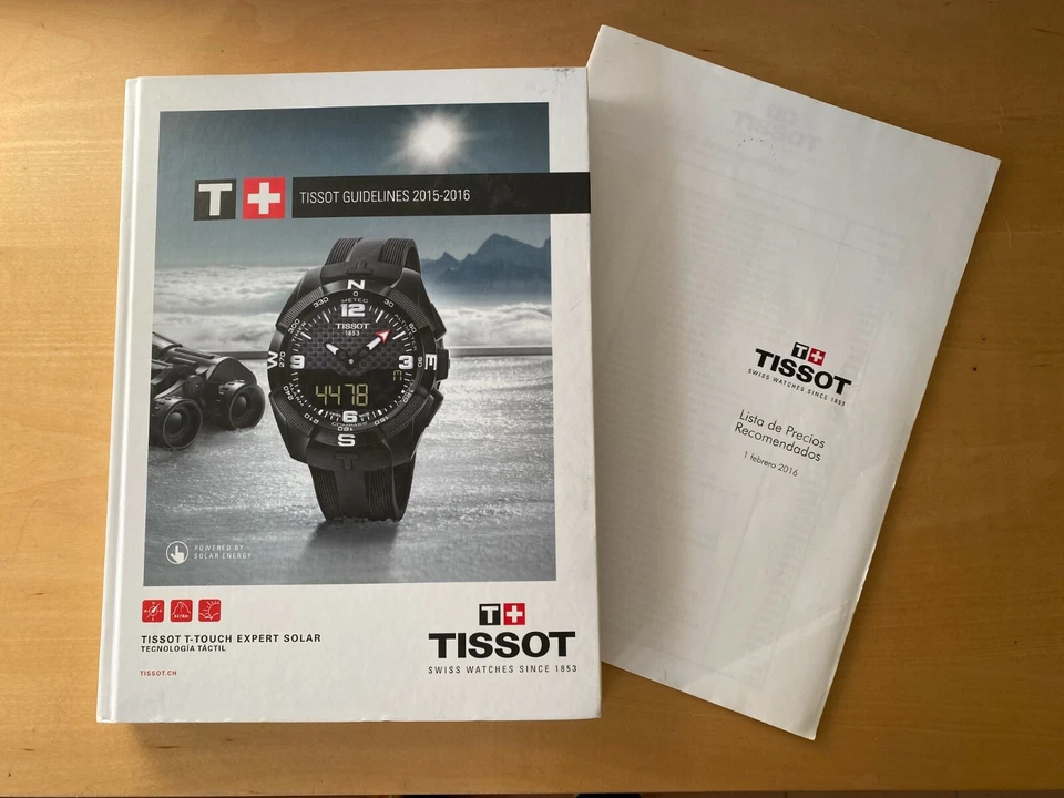 Manual de venta TISSOT usado 2015 - 2016 - español - con lista de precios Foto 1 de 4