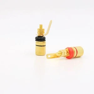 Gold Plated 20pcs amplifier binding post speaker audio connector terminal - Picture 1 of 6