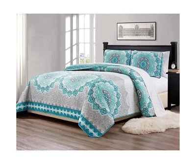 Colcha edredón de 3 piezas King/California King talla grande 118" x 95" A... Foto 1 de 2