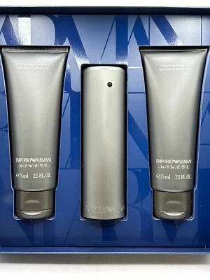 EMPORIO ARMANI 50ML EDT SPRAY/ 75ML GEL DE DUCHA VIGORIZANTE X2 (NUEVO CON CAJA) Foto 1 de 4