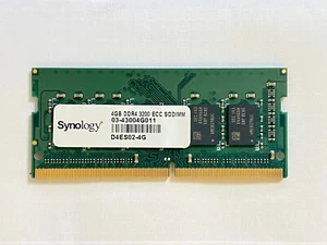 Synology DDR4 3200 ECC Unbuffered SODIMM NAS Memory (4GBD4ES02-4G) - Picture 1 of 2