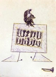 MAX ERNST La ballade du soldat" Original Lithograph S/N - Picture 1 of 1