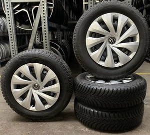 4 Orig VW Stahl-Winterräder 185/65 R15 88T M+S Polo 2G 2Q0601027AB/AH 813 - Bild 1 von 3