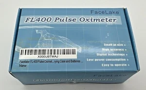 Digital Pulse Oximeter With Carrying Case, Batteries - NEW - Facelake ® FL400 - Picture 1 of 3