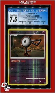 Great Encounters 56 Unown F Reverse Holo CGC 7.5 - Subgrades - Picture 1 of 2