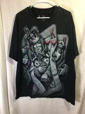 Camiseta OG ABEL (gráfico de cartas geniales) negra XL algodón T15 Foto 1 de 4