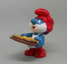 20180 Papa mit Pizza Schlumpf aus Sammlungsauflösung *Smurfs*Pitufo*Schtroumpfs*