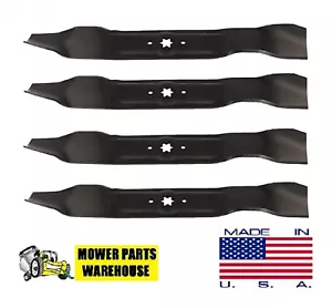 4 REPL MOWER MULCHING BLADES 42" DECK 742-0616 942-0616 MTD CUB CADET TROYBILT - Picture 1 of 1