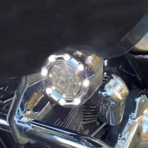 NEW! Custom Dynamics ProBEAM® Bullet RingZ 1157 REAR CHROME WITH SMOKE LENS LOOK - Picture 1 of 6