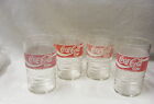 Vintage Set of 4 Coke Cola 8 Oz Glasses Restaurant Ware Soda Fountain 11-f