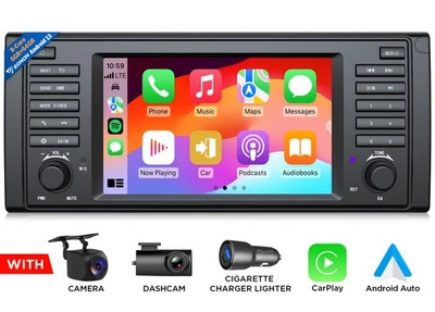 Für BMW E39 7" Android 13 8-Kern Autoradio GPS Navi CarPlay Bluetooth 4G LTE DSP - Bild 1 von 4