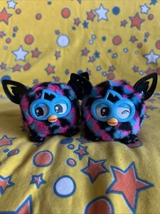 Hasbro Furby Small Mini Little Furbling Nero Rosa Blu 2013 Funzionante - Foto 1 di 6