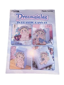 Dreamsicles in Plastic Canvas Leaflet Photo Album Door Stop Tissue Box Wreath - Picture 1 of 1