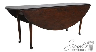 L70676: Mesa de comedor taberna de roble envejecido inglés Dropleaf Foto 1 de 4