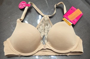 Lily of France sensationeller Racerback-BH mit Spitze vorne geschlossen neu mit Etikett - Bild 1 von 5