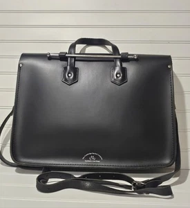 Cambridge Satchel Co. The Music Case Umhängetasche Laptoptasche schwarz Leder 290 $ Einzelhandel - Bild 1 von 13