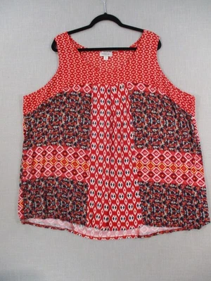 Camiseta sin mangas Avenue para mujer talla grande 26/28 estampado mixto Foto 1 de 4