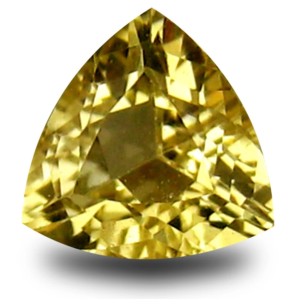 0.41 ct AAA Extraordinary Trillion Shape (5 x 5 mm) Yellow Heliodor Beryl - Image 1 of 1