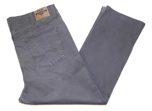 WRANGLER - Men's Straight Fit Chinos 38"W X 27"L Grey Twill Jeans Work Biker - Picture 1 of 5