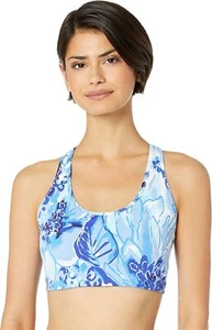 Lilly Pulitzer Sports Bra Women's Size XXS 2XS Blue Luxletic Jaydea - Picture 1 of 5