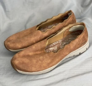 Skechers Triple Ripple Damen-Slipper Freizeit braun Größe 6 Memory Foam - Bild 1 von 7