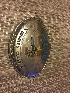 Beeline Doubles Class A Trophy Belt Buckle - Picture 1 of 4