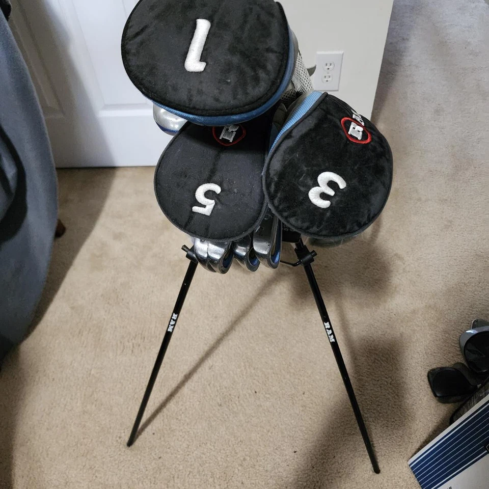 RAM CRAIGTON DRIVER,3 WOOD,5 WOOD,4 HY,5,6,7,8,PW.SW,PUTTER W/HC + BAG LADIES - Image 1 of 4