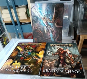 lotto 3 manuali  warhammer age of sigmar slaves darknessbeast chaos core book m - Imagen 1 de 16