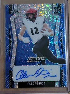 Alec Pierce 2022 Leaf Flash Blue Shimmer Autograph Football Card 22/25 BA-AP1 - Picture 1 of 10