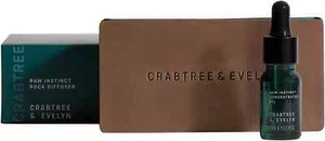 CRABTREE & EVELYN Raw Instinct Rock Diffuser + Concentrated Oil Lava Stones Set. - Picture 1 of 7