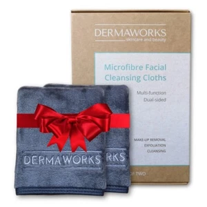 LUXURY FACE CLOTHS Reusable Make Up Remover Cloth Exfoliating Microfibre Cloths - Picture 1 of 9