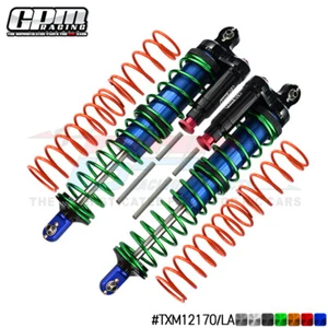 GPM Al Front/Rear L-Shape Piggy Back Adjustable Spring Dampers For TRAXXAS 1/5 - Picture 1 of 12